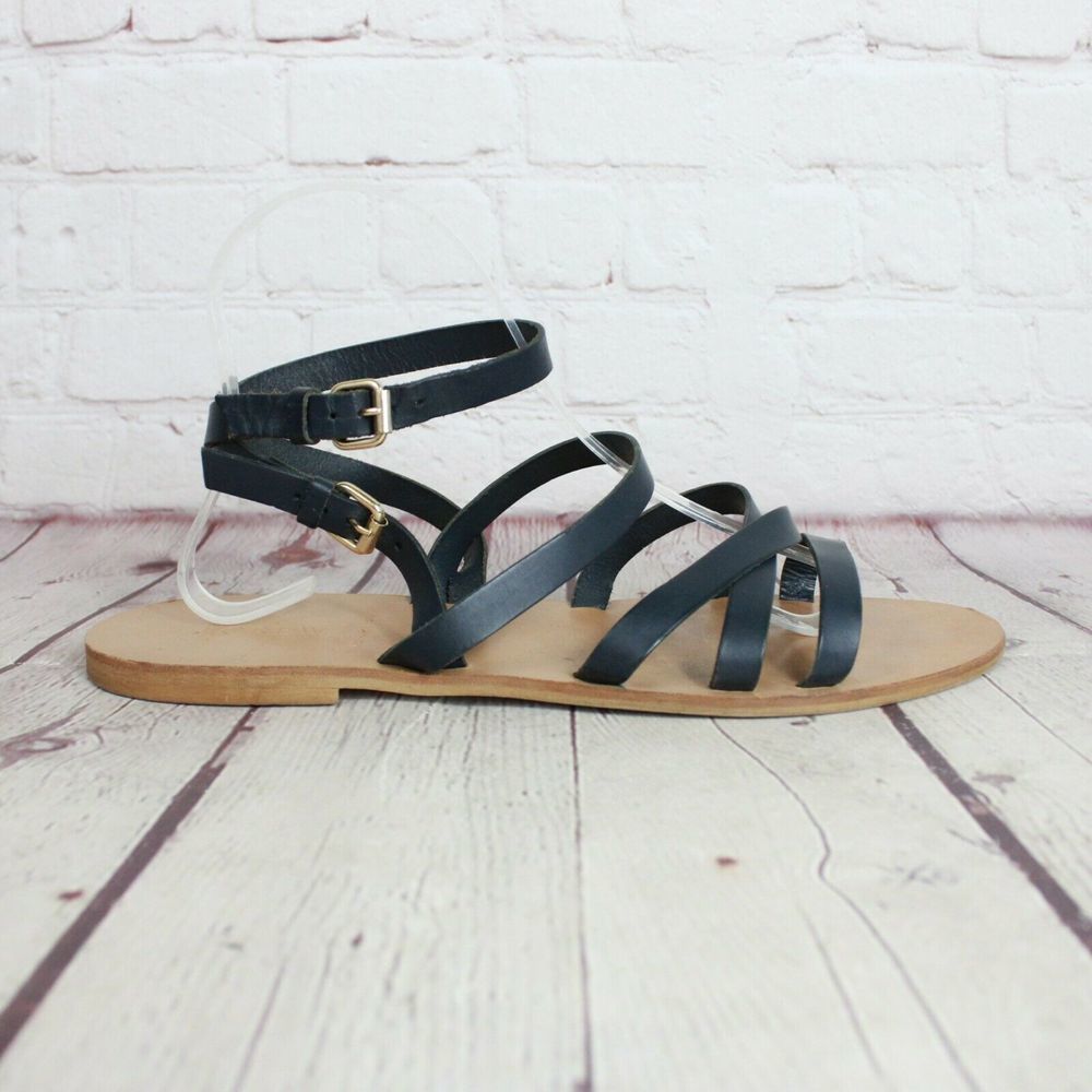 J Crew Leather Strappy Sandals